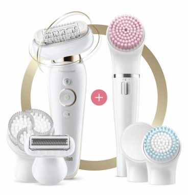 Braun Silk-épil Epilator Series 9-100 Beautyset Wit/Goud Met Flexibele Kop 1 set