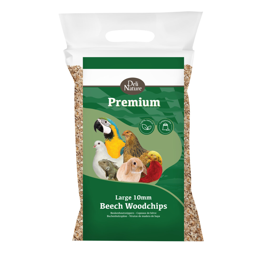 Deli Nature Premium Beukenhoutsnippers 10 mm Grof 5 kg