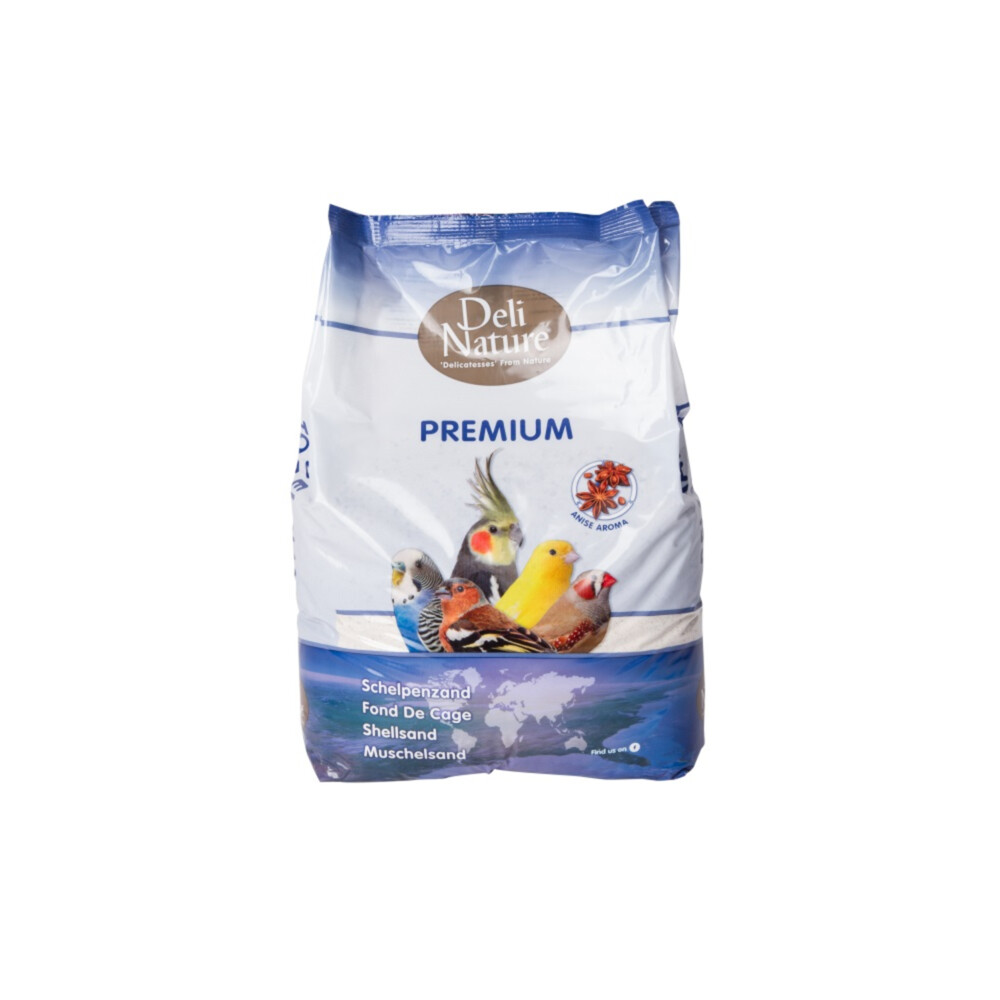 Deli Nature Schelpenzand Premium Wit 5 kg