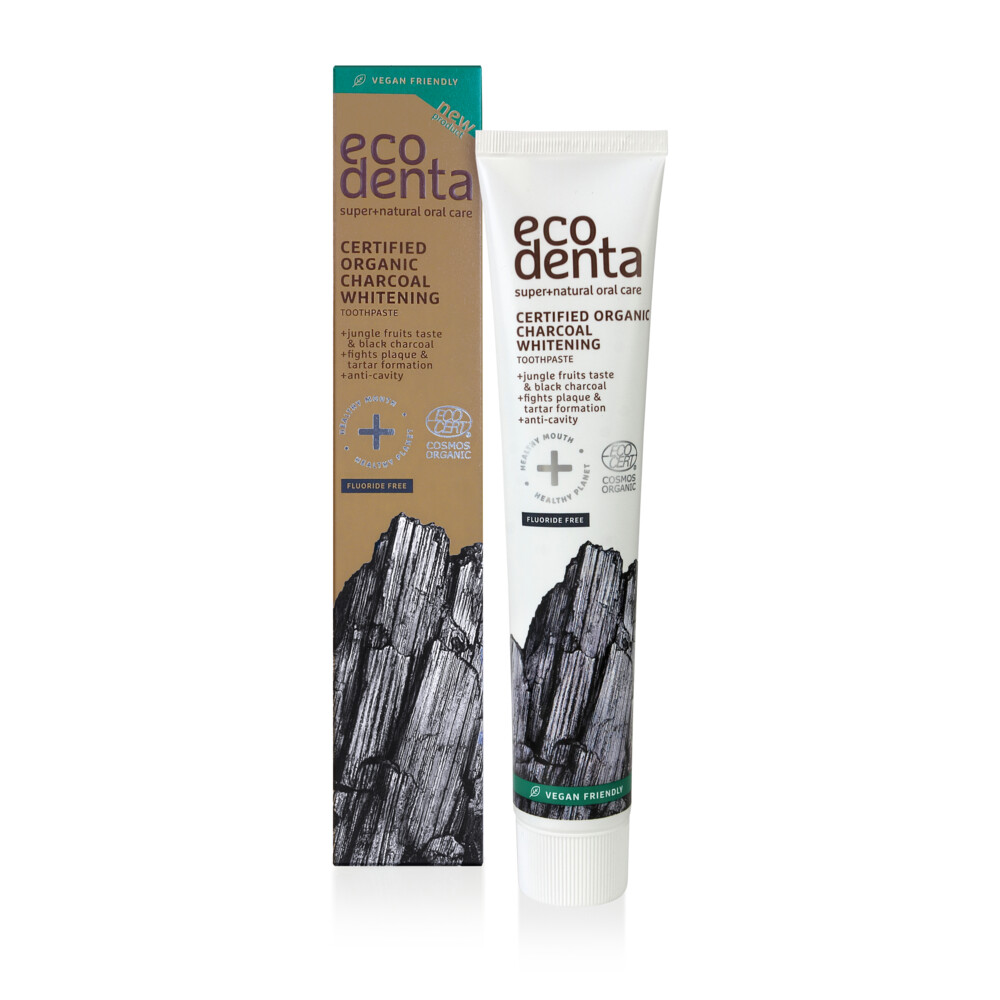 Ecodenta Tandpasta Organic Charcoal Whitening 75 ml