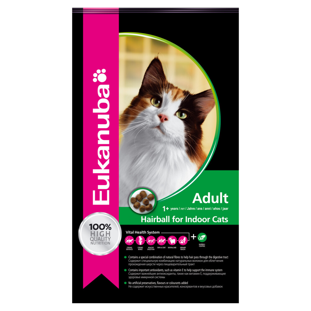 Eukanuba Kat Adult Hairball Control Kip - Lever 2 kg