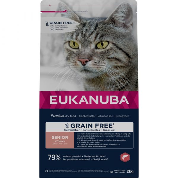 Eukanuba Kat Senior Graanvrij Zalm 2 kg