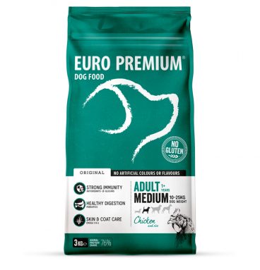 Euro-Premium Adult Medium Kip - Rijst 3 kg