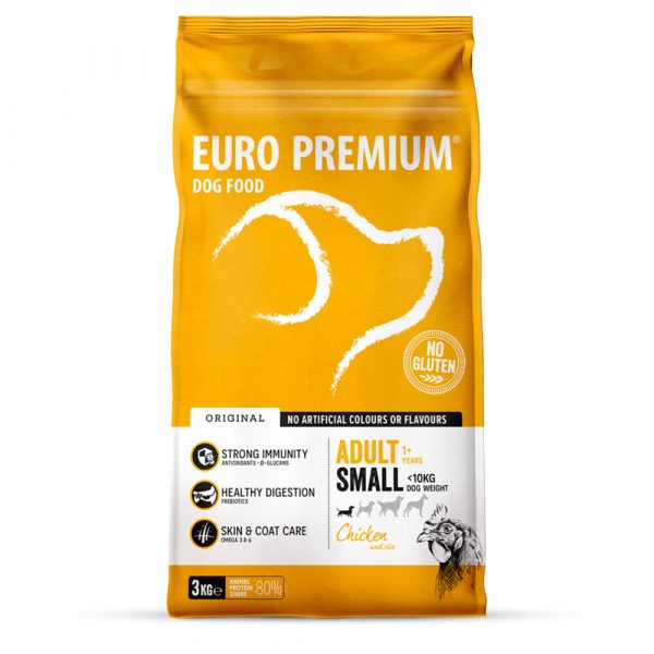 Euro-Premium Adult Small Kip - Rijst 3 kg