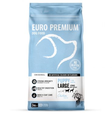 Euro-Premium Puppy Large Kip - Rijst 3 kg