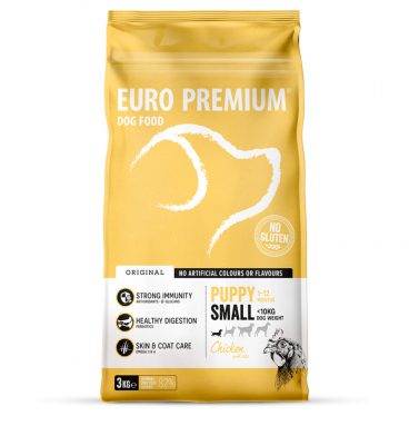 Euro-Premium Puppy Small Kip - Rijst 3 kg