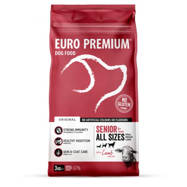 Euro-Premium Senior Lam - Rijst 3 kg