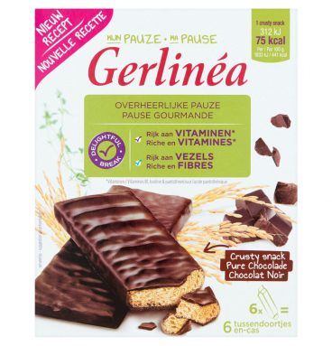 8x Gerlinea Crusty Snack Pure Chocolade 6 x 102 gr