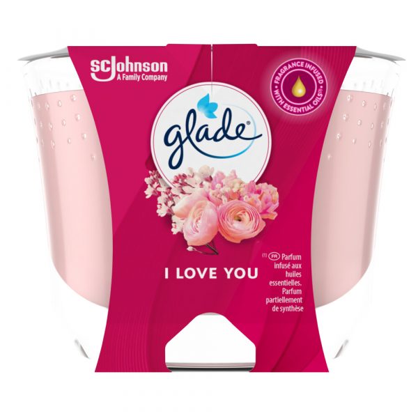 2x Glade Geurkaars I Love You 224 gr