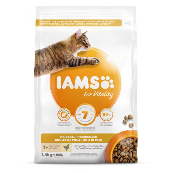 Iams Kat Adult Hairball Control Kip 1