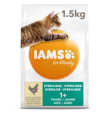 Iams Kat Adult Sterilised - Overweight Kip 1