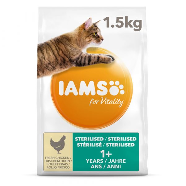 Iams Kat Adult Sterilised - Overweight Kip 1