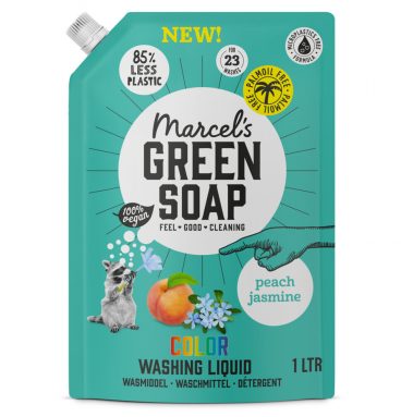 Marcel's Green Soap Wasmiddel Kleur Navul Perzik&Jasmijn 1 liter