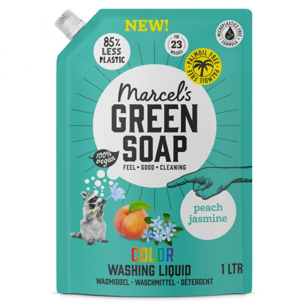 Marcel's Green Soap Wasmiddel Kleur Navul Perzik&Jasmijn 1 liter