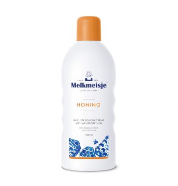 Melkmeisje Bad en Douche Creme Honing 1000 ml