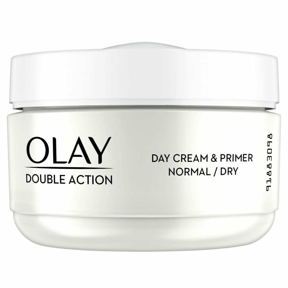 1+1 gratis: Olay Double Action Hydraterende Dagcrème en Primer 50 ml