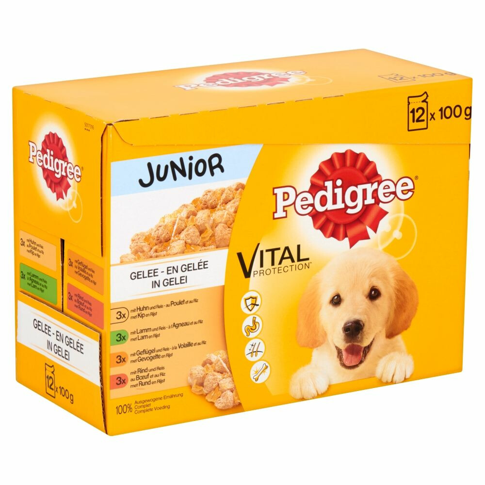 Pedigree Multipack Maaltijdzakjes Junior 12 x 100 gr