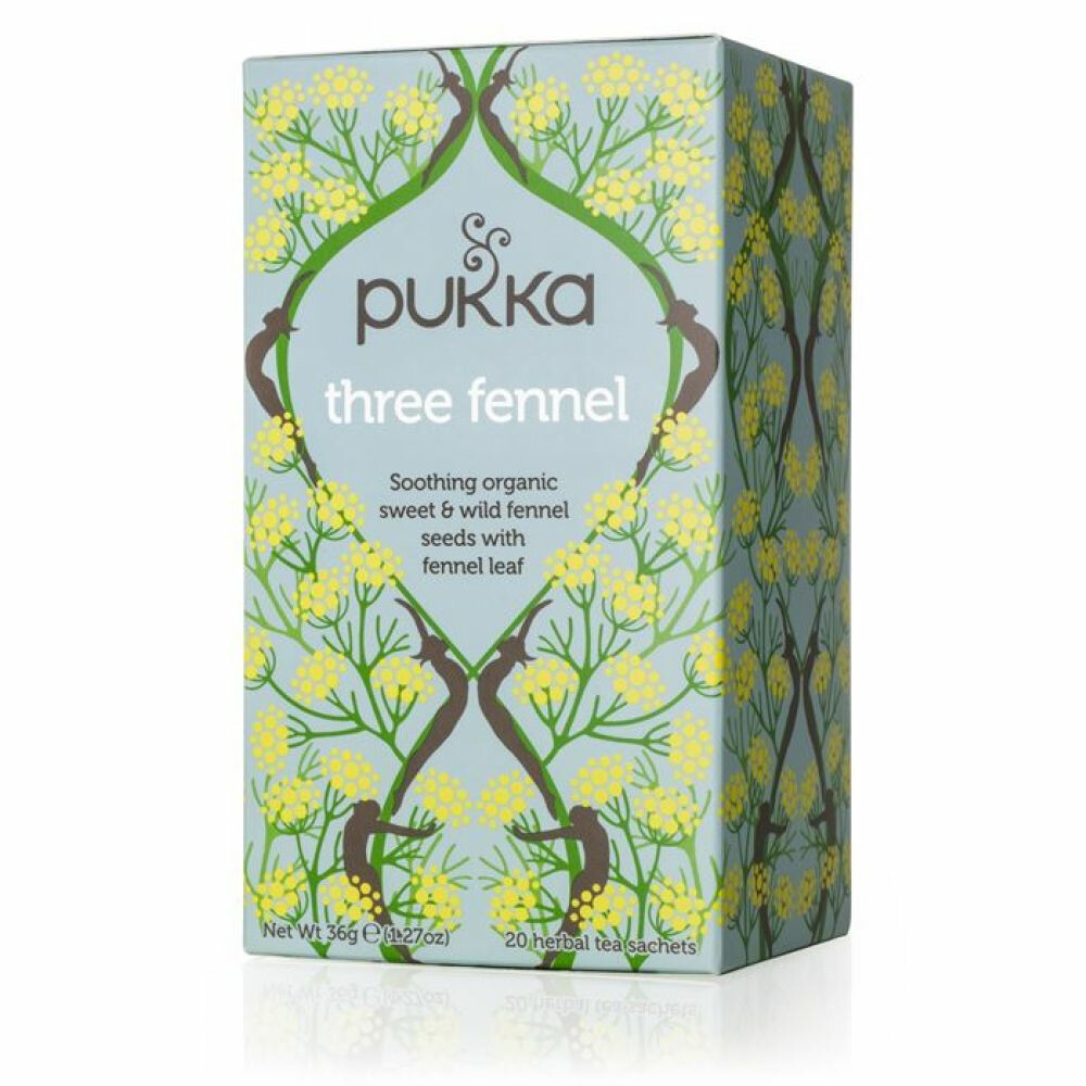 3x Pukka Thee Three Fennel 20 stuks