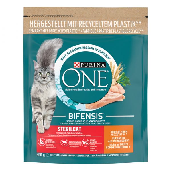 Purina One Adult Sterilcat Kip - Tarwe 800 gr