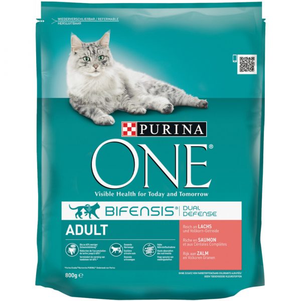 Purina One Adult Zalm - Volkoren Granen 800 gr