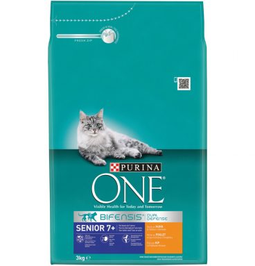 Purina One Senior Kip - Volkoren Granen 3 kg