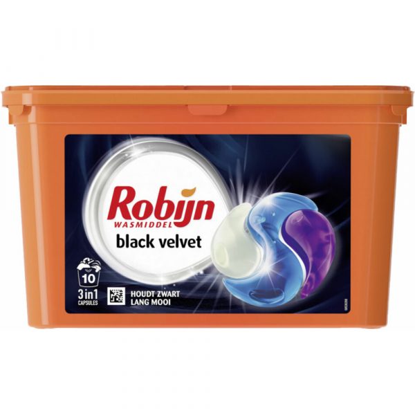 Robijn Wascapsules 3-in-1 Black Velvet 10 stuks