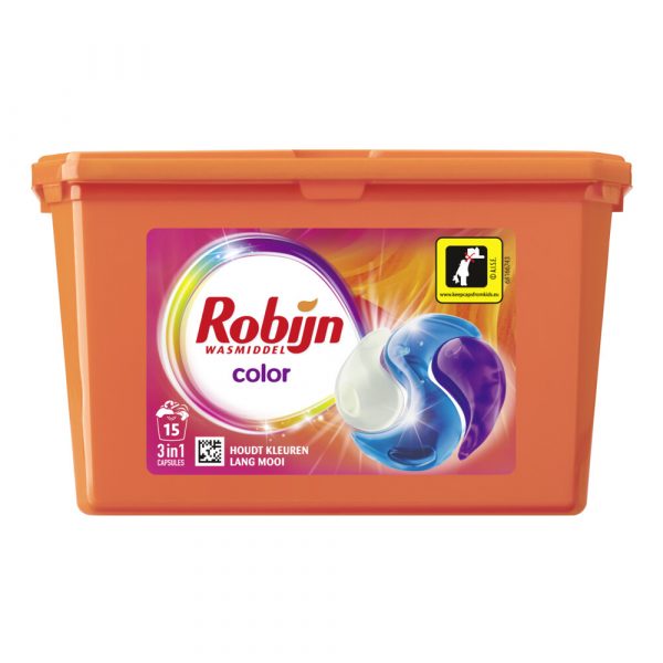 Robijn Wascapsules 3-in-1 Color 15 stuks