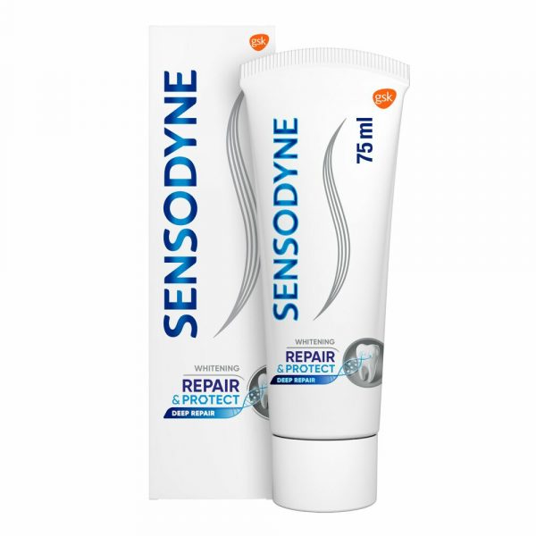 12x Sensodyne Tandpasta Repair&Protect Whitening 75 ml