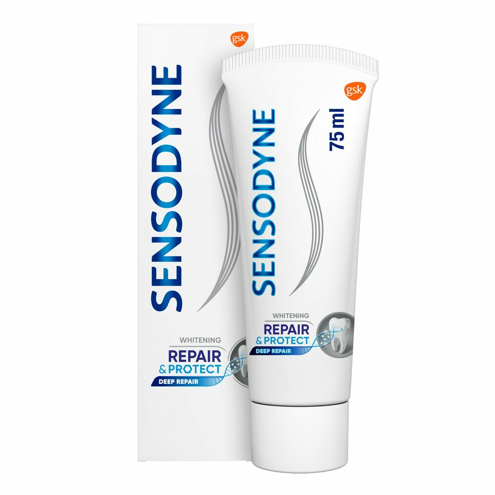 12x Sensodyne Tandpasta Repair&Protect Whitening 75 ml