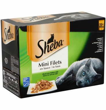 Sheba Mini Filets in Saus Selectie van de Chef 12 x 85 gr