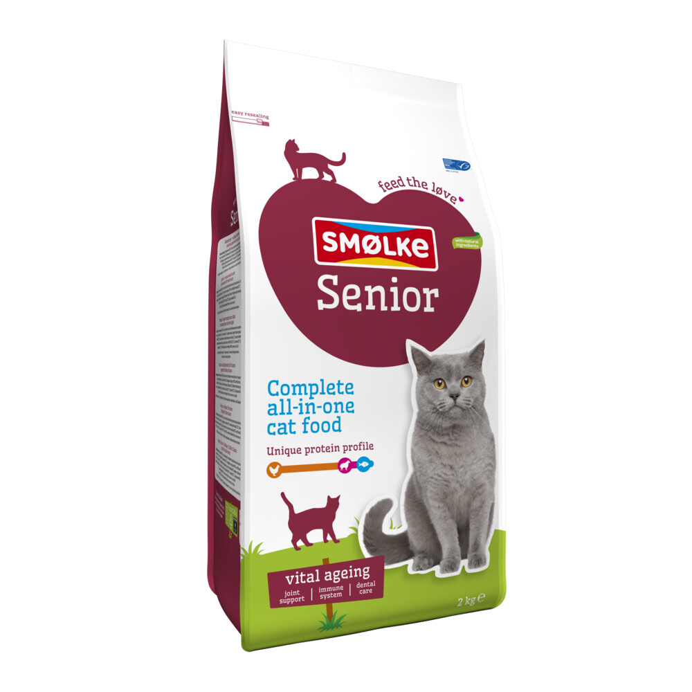 Smolke Kattenvoer Senior Kip 2 kg