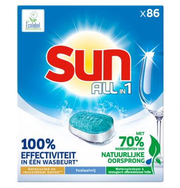 Sun Vaatwastabletten All-in-1 Normaal 86 stuks