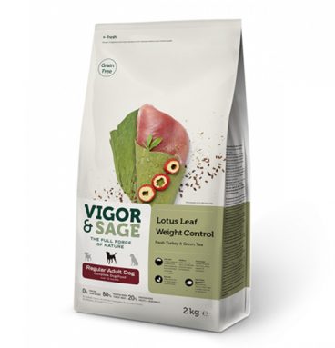 Vigor&Sage Hondenvoer Regular Weight Control Lotus Leaf 2 kg