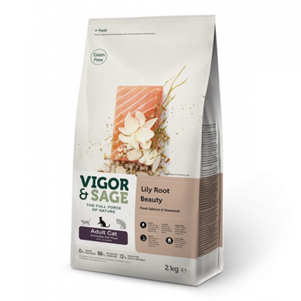 Vigor&Sage Kattenvoer Beauty Lily Root 2 kg