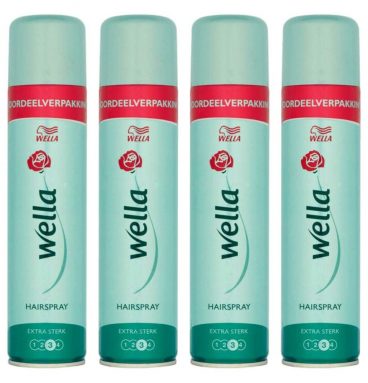 4x Wella Haarspray Extra Strong 400 ml