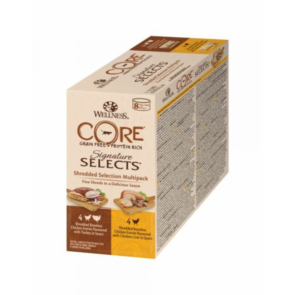 Wellness Core Kattenvoer Signature Selects Shreded 8-pack 8 x 79 gr