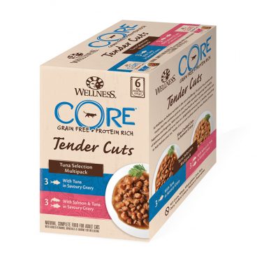 Wellness Core Kattenvoer Tender Cuts Selection 6-pack Tonijn 6 x 85 gr