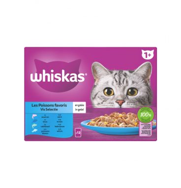 Whiskas Adult Multipack Vis in Gelei 12 x 85 gr