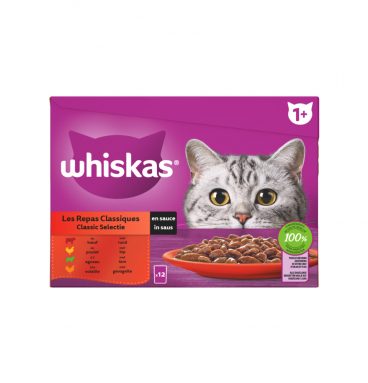 Whiskas Classic Selectie Adult in Saus Multipack 12 x 85 gr