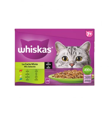 Whiskas Senior Multipack Mix Selectie in Saus 12 x 85 gr