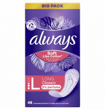 2+1 gratis: Always Inlegkruisjes Dailies Soft Like Cotton Large 48 stuks