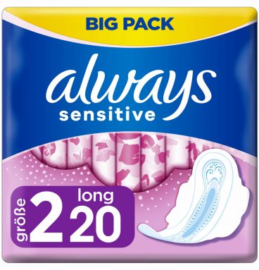 2+1 gratis: Always Maandverband Sensitive Long 20 stuks