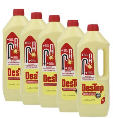 5x Destop Vloeibare Ontstopper 1 liter