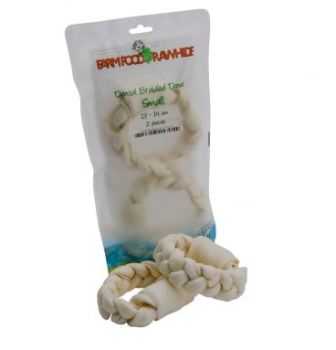 Farmfood Rawhide Dental Braided Donut S 13-14 cm 2 stuks