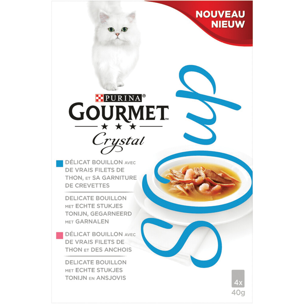 Gourmet Crystal Soup Tonijn 4 x 40 gr