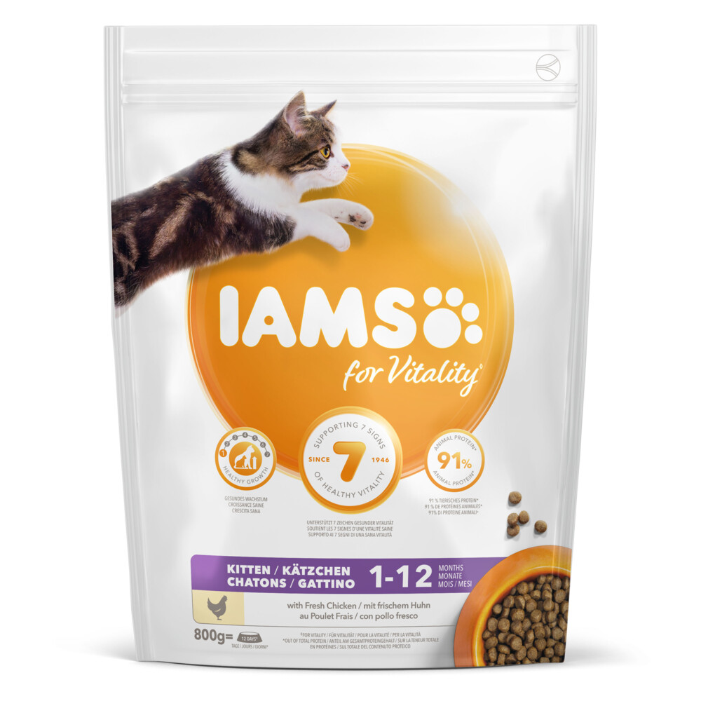 Iams Kat Kitten/Junior Kip 800 gr