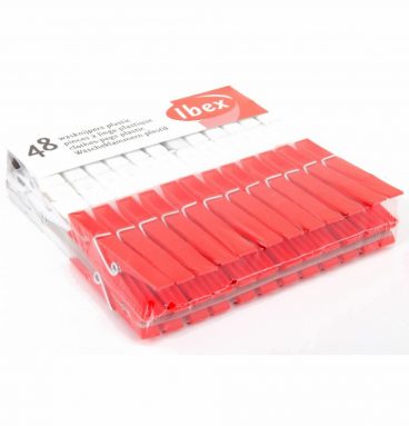 Ibex Wasknijpers Plastic 48 stuks