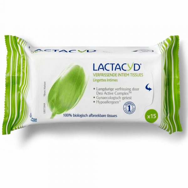 Lactacyd Tissues Verfrissend 15 stuks