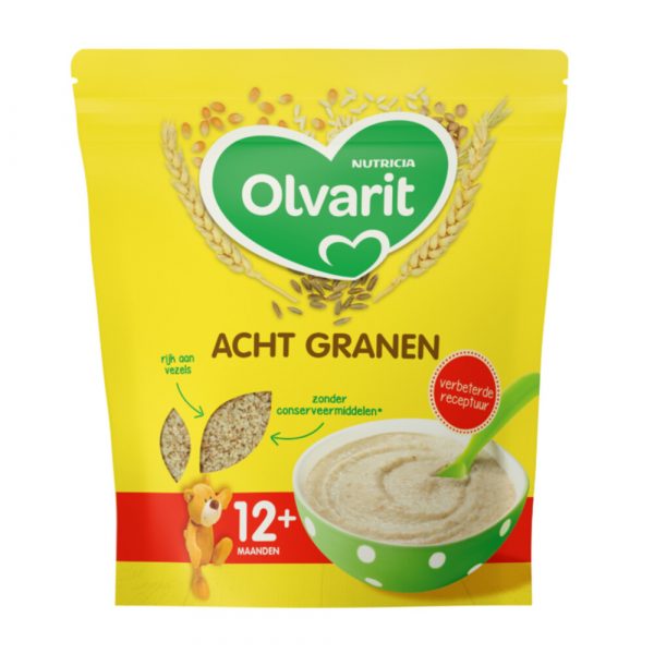 5x Olvarit Acht Granen 12+ Maanden 200 gr