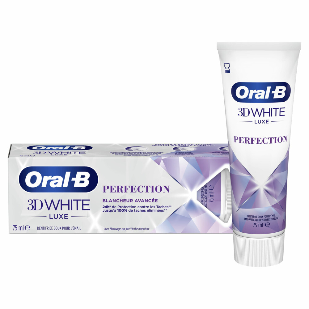 1+1 gratis: Oral-B Tandpasta 3D White Luxe Perfection 75 ml